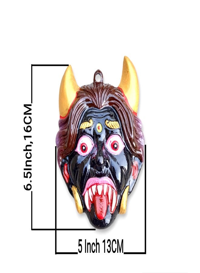 FLAIMYST Kirtimukha for Home Door in Aluminium Metal, Kirtimukha Wall Hanging for Home Decor, Nazar Battu for Home Entrance (Black 16X13) - Image 2